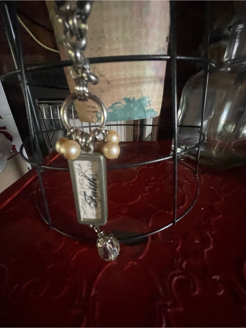 Plunder Gold-Toned Faux Pearl Pendant Necklace